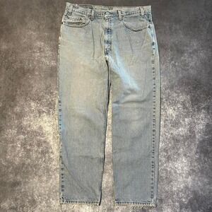 Vintage Levi's 550 Jeans Men's Size 38 x 30 Relaxed Fit Light Wash